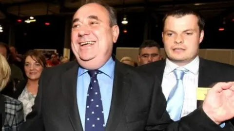 PA Alex Salmond and Geoff Aberdein