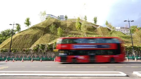 Dominic Lipinski/PA Media Marble Arch mound