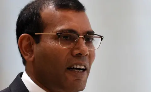 Getty Images Former Maldivian president Mohamed Nasheed