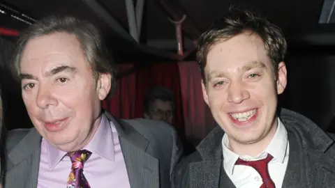 Alan Davidson/Shutterstock Andrew Lloyd Webber pictured with his son Nicholas in 2010