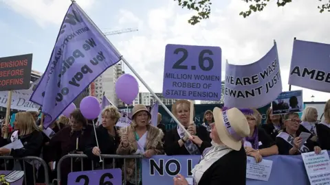 Getty Images Waspi protest 2016