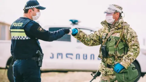 Georgian government In March, Georgia imposed nightly curfews to enforce the lockdown