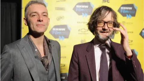 Getty Images Steve Mackey with Jarvis Cocker