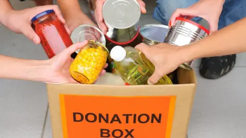 Getty Images Food donations