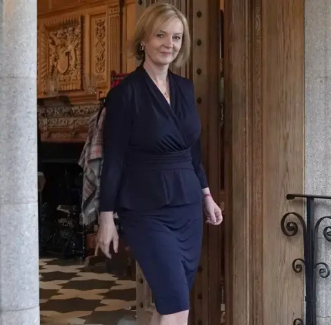 Liz Truss leaves Balmoral