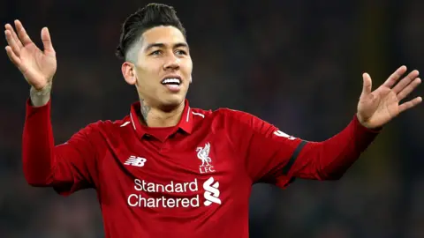 Liverpool striker Roberto Firmino