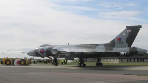 Mike Kirby/Geograph The bomber on the ground