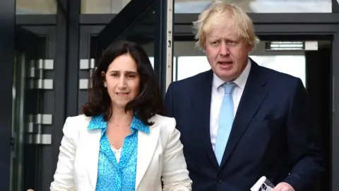 PA Media Marina Wheeler KC and Boris Johnson