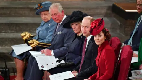 Reuters The Queen, Prince Charles, the Duchess of Cornwall, and the Duke and Duchess of Sussex