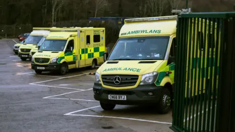 Getty Images Welsh ambulances