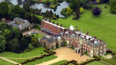 PA Aerial view of Sandringham Estate