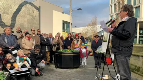 People at Rochdale vigil