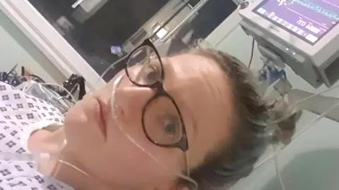 Geradine McGroarty/Facebook Geraldine McGroarty in hospital