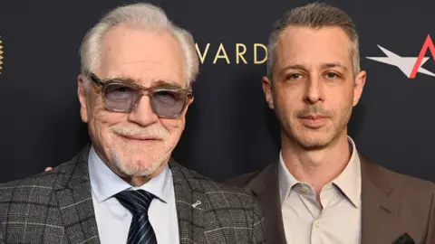 Getty Images Brian Cox (left) and Jeremy Strong