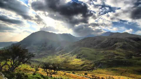 Marian Jones view of mountain in Snowdonia