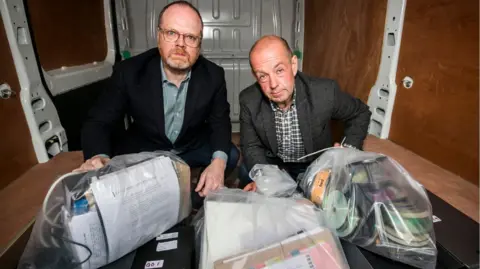 PA Trevor Birney and Barry McCaffrey