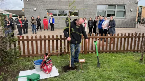 BBC Ramarni Crosby's grandad plants tree