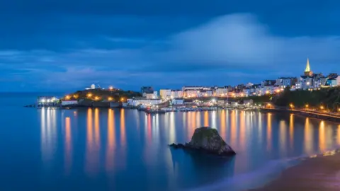 Drew Buckley Tenby at twilight