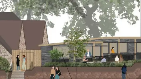 Burton Abbey Developments/Lathams Artists view of development