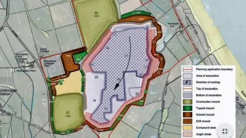 Banks Group Map of mine area, from Banks Group