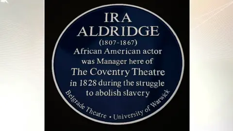Tony Howard Blue Plaque for Ira Aldridge