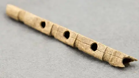 Highways England, courtesy of MOLA Headland  Anglo Saxon bone flute