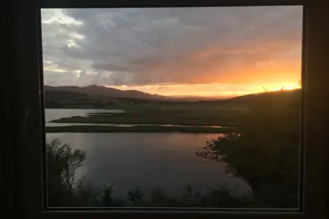 David Houston The bathroom window give a view of the Kyle of Sutherland