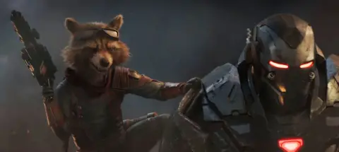 Disney Studios Rocket Raccoon and War Machine