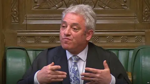 PA John Bercow explains his selection of Brexit motions in the Commons