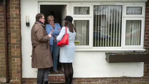 Getty Images Politicians canvassing