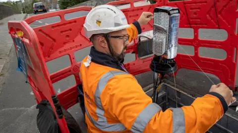 OPENREACH An engineer working for openreach