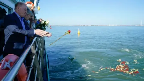  Andrew Matthews/PA Wire Mary Rose ceremony