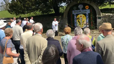 Sir Richard FitzHerbert Clergy bless the wells