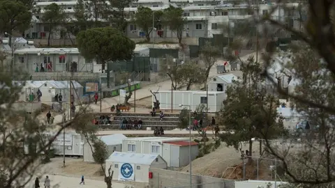 Getty Images Moria Refugee Camp on Greek island of Lesbos