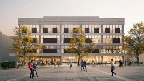 AHMM Architects Artist's impression of Cole Store