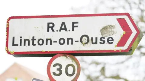 PA Media Sign for RAF Linton-on-Ouse