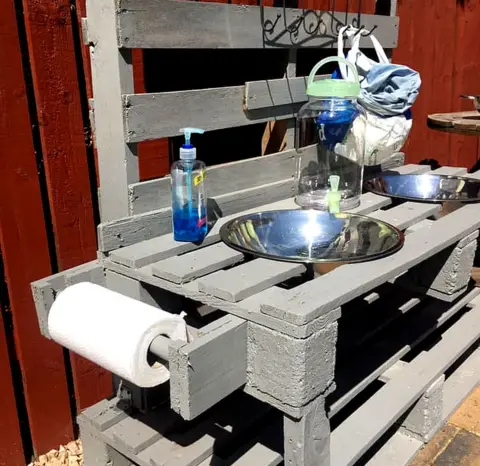 Donna McLachlan Handwashing station