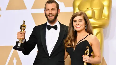 Getty Images Chris Overton and Rachel Shenton