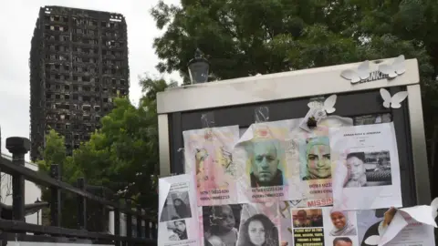 BBC Grenfell tower and missing posters