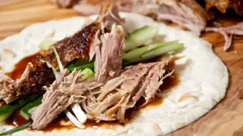 Getty Images Crispy duck pancakes