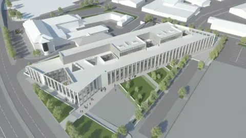 SCTS Artist's impression of new Inverness Justice Centre