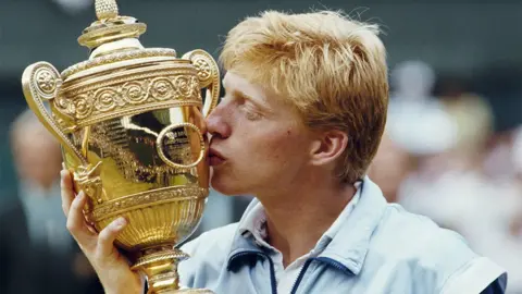 Getty Images Boris Becker wins the 1985 Wimbledon Tennis Championship