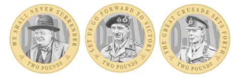 IOM Gov D-Day commemorative coins