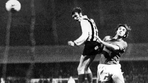 Grimsby Town Matt Tees playing for Grimsby in the 1970s