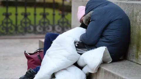 PA Media Rough sleeper on the streets as Bristol gets extra funding for the homeless