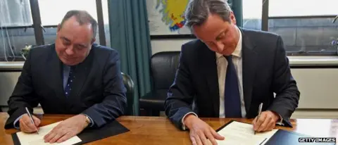 Getty Images Alex Salmond and David Cameron