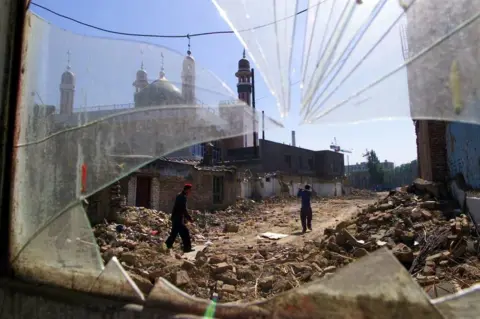 Getty Images mosque destroyed