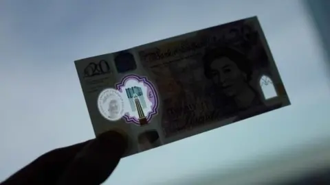 Getty Images See-through windows on new £20 note