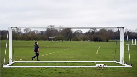 Getty Images Empty football pitch