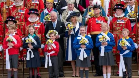 Reuters Prince Charles and Camilla, Duchess of Cornwall attend the Royal Maundy Service at St George's Chapel